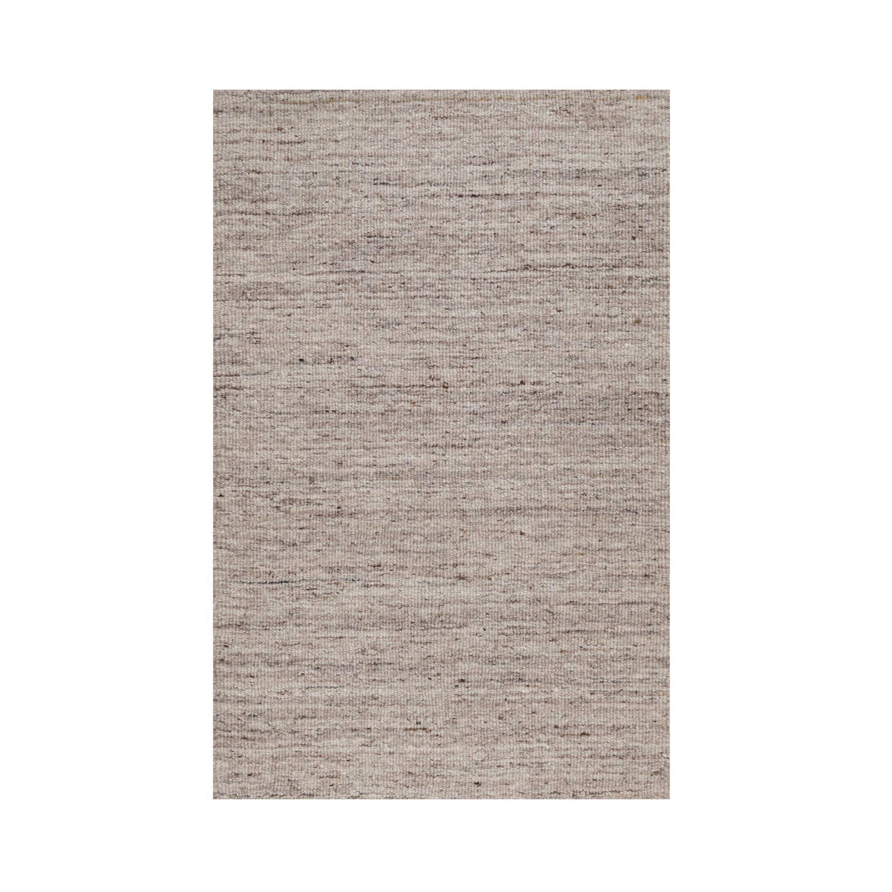 2'x3' French Oak Brown, Modern Plain Design, Textured, Hand Loomed, Natural Wool, Sample, Mat, Oriental Rug 